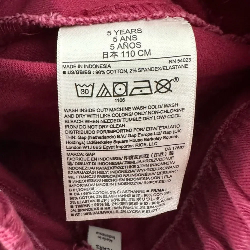 Gap Littlest Legging Mauve Jeans size 5